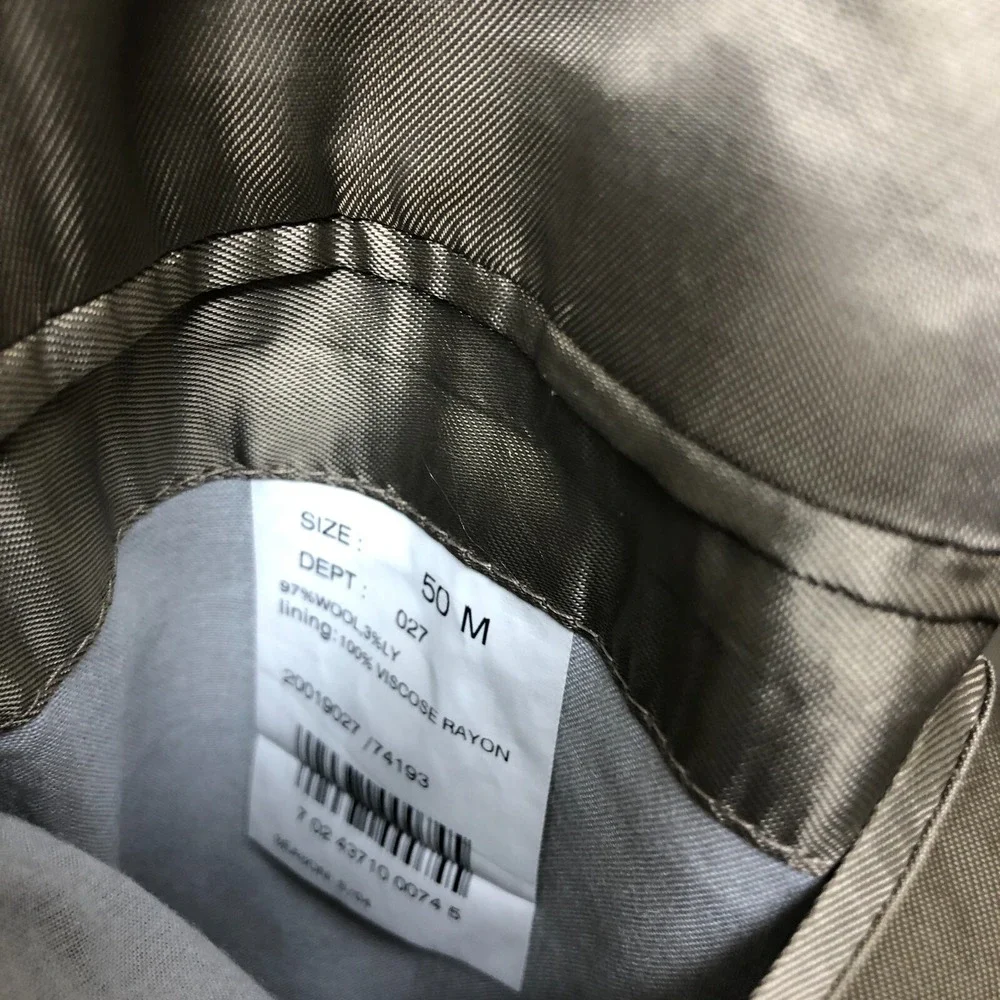 Brooks Brothers 346 Blazer Mens 50 M Tan Wool Stretch 3 Button Sport Coat Jacket